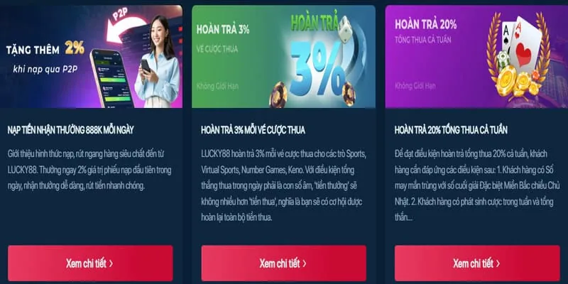 Khuyến mãi mới Lucky888